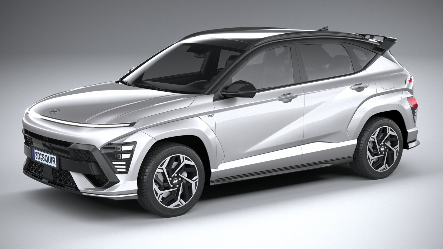 Protótipo do Hyundai Kona 2024 na cor prata