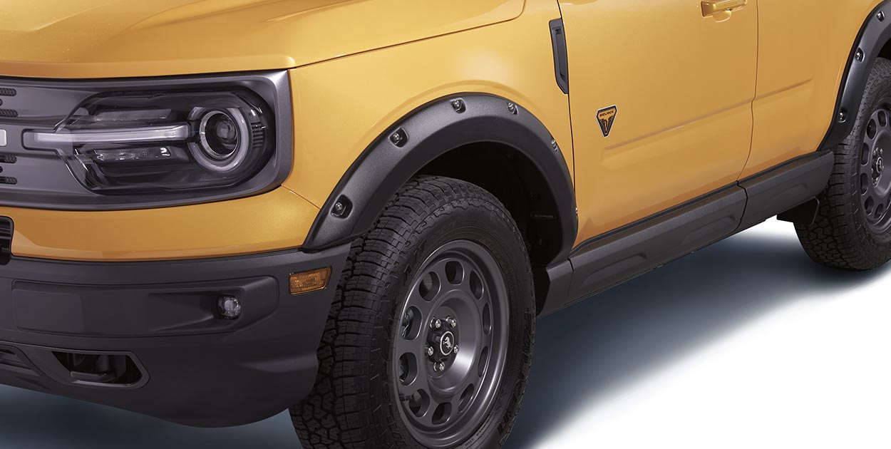 Detalhes da roda e pneus do Ford Bronco Sport 2024