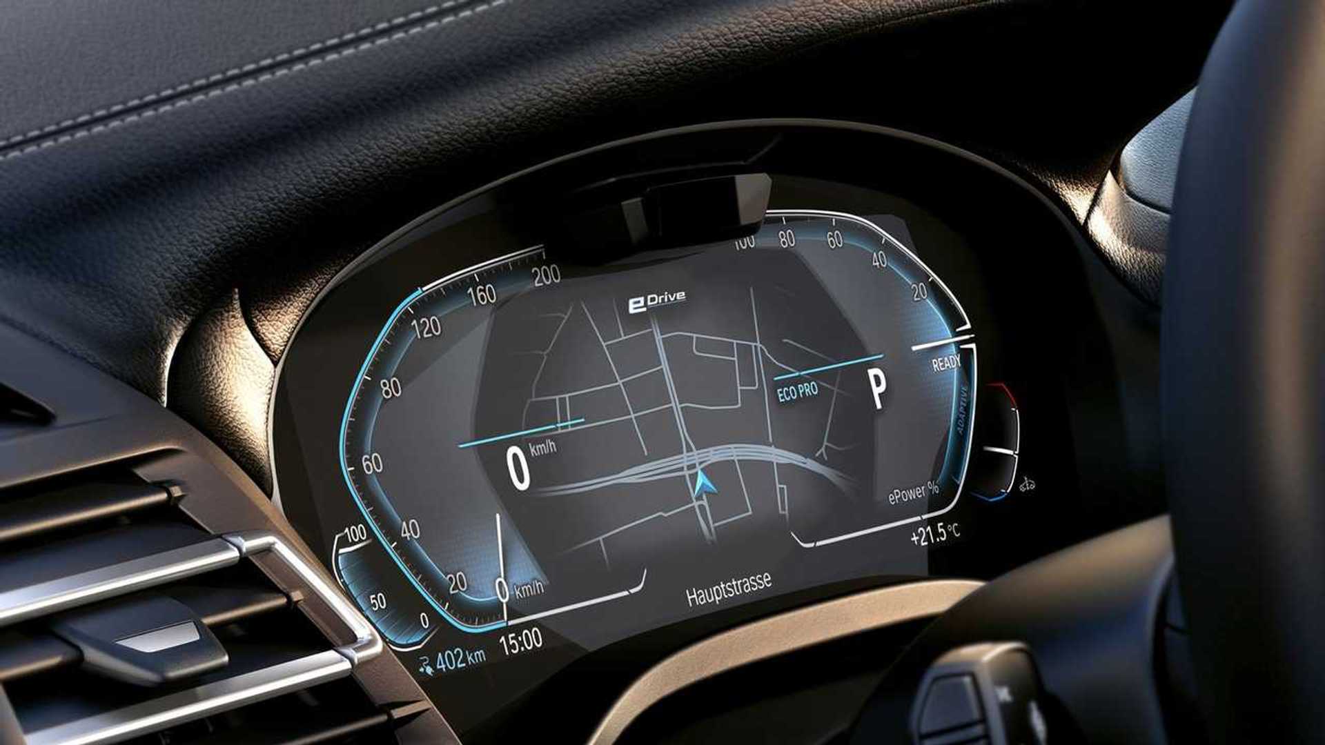Painel digital do BMW iX3 2024 