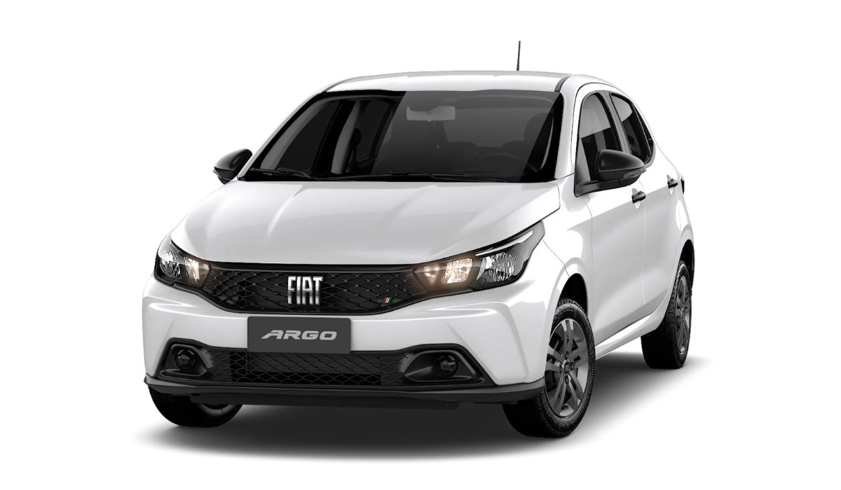 Fiat Argo PCD 2024 branco para divulgação