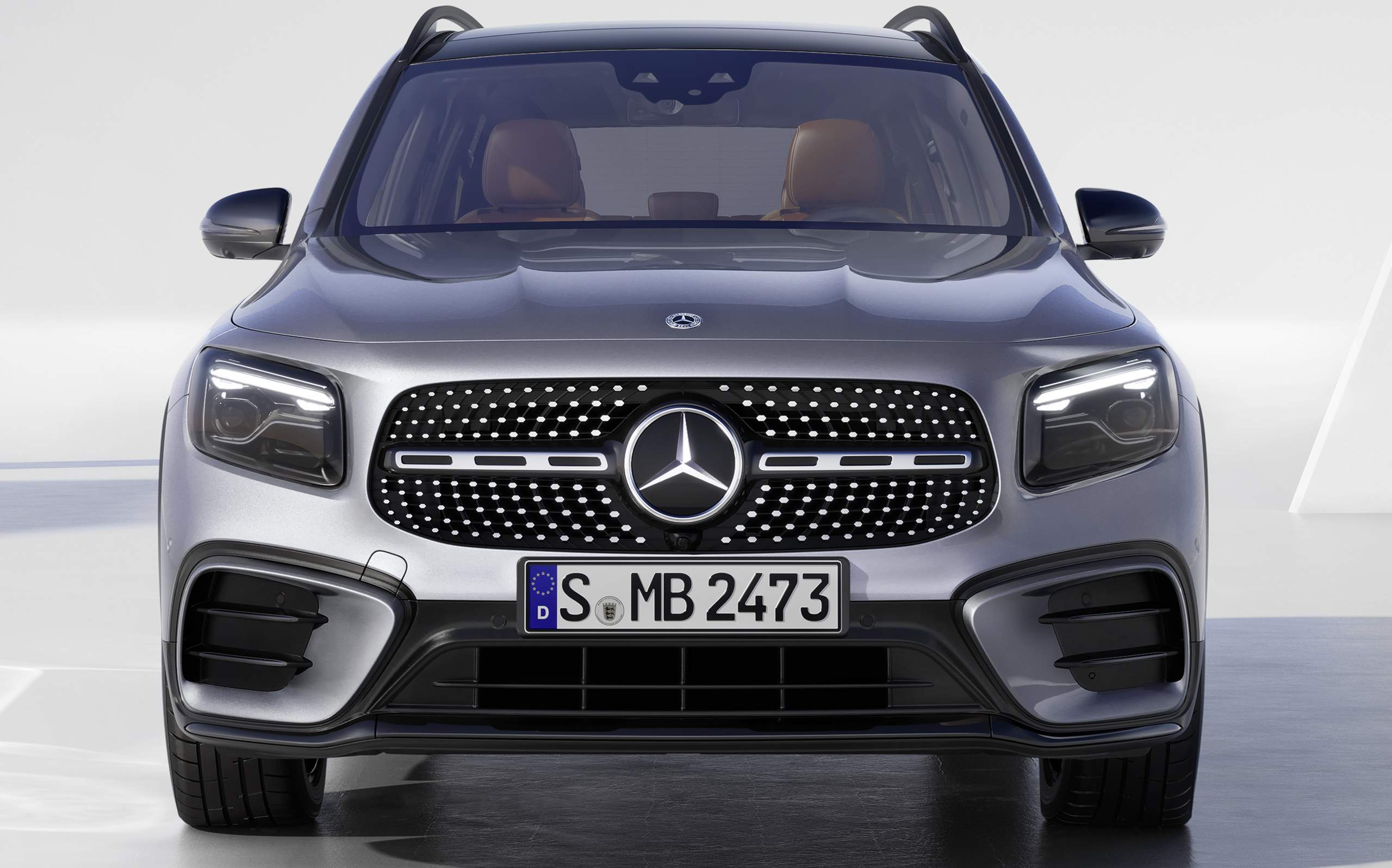 Grade dianteira do Mercedes GLB 2024
