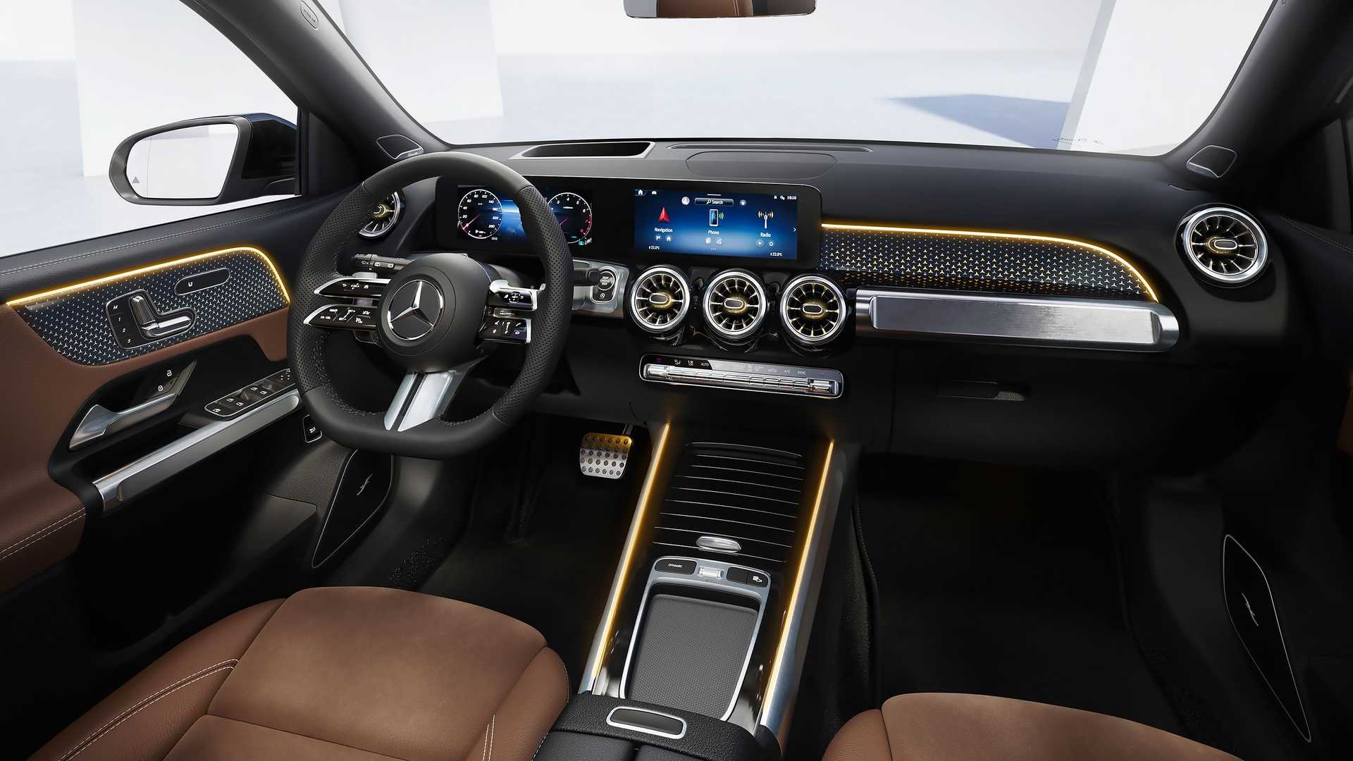 Interior do Mercedes GLB 2024