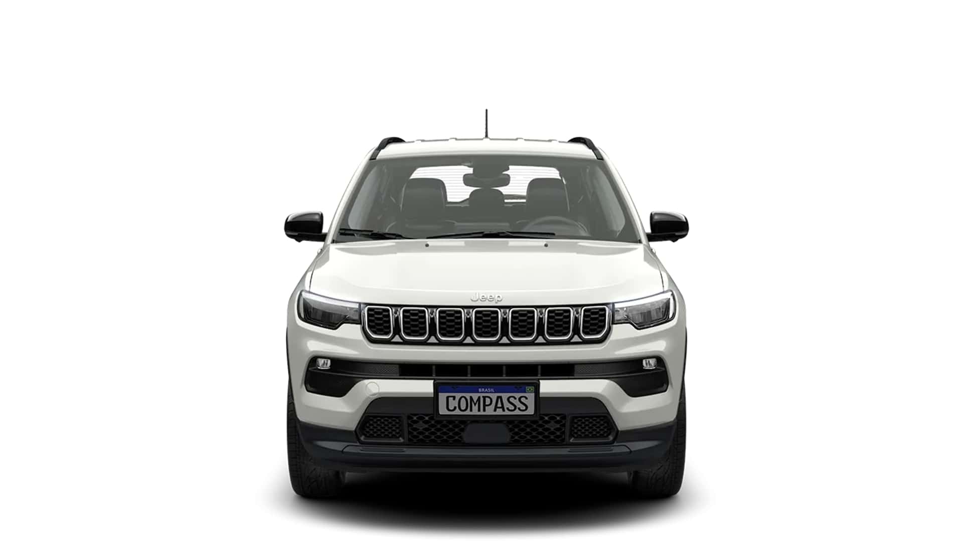 Grade frontal Jeep Compass 2025 branco