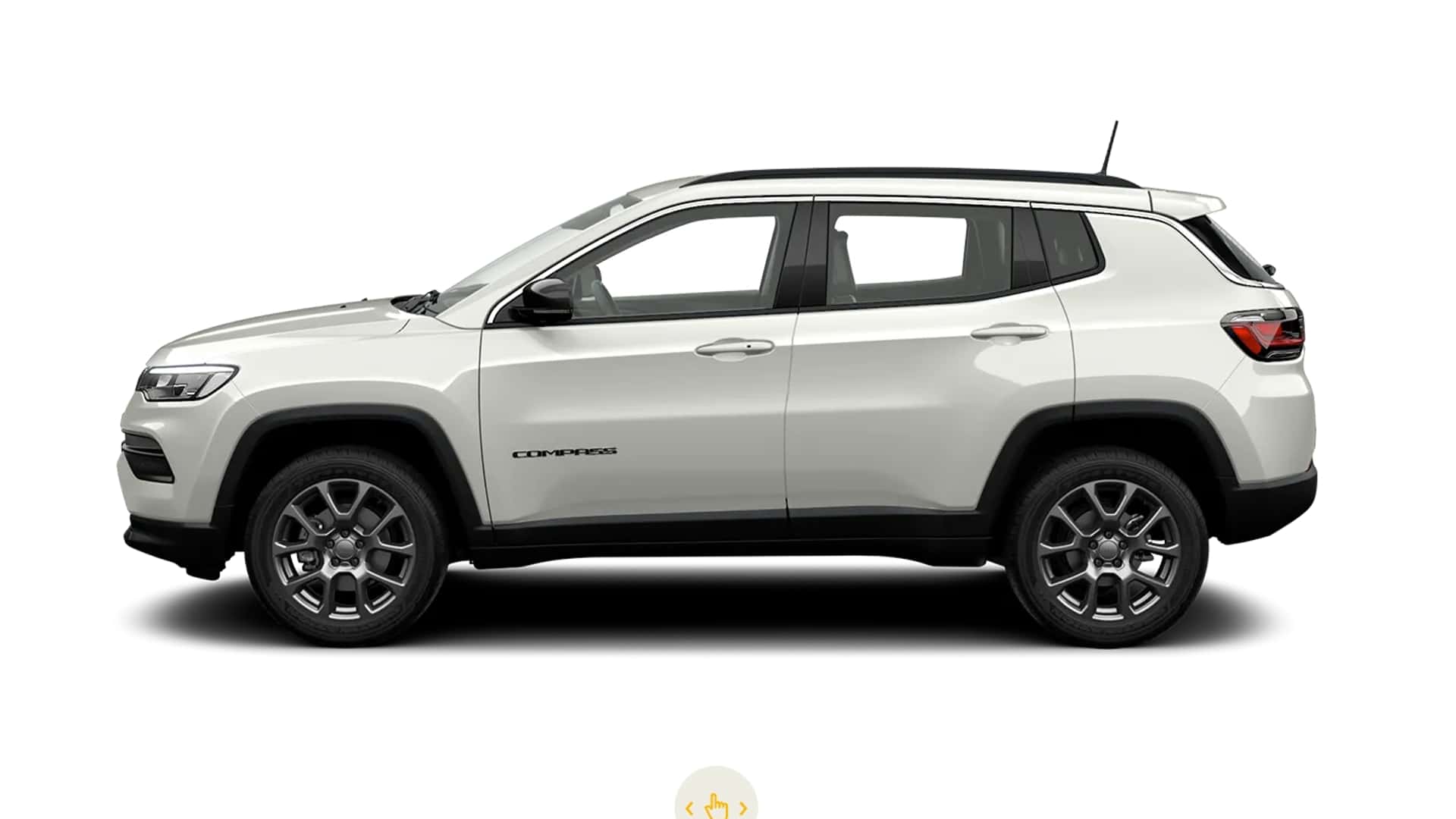 Lateral Jeep Compass branco